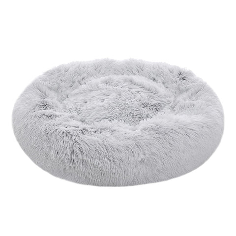 Livingandhome Calming Round Donut Plush Dog Cuddler Bed, SW0610