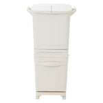 42L 3-Tier Kitchen Rubbish Bin with Wheels, KT0139
