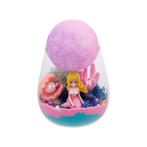 Mermaid DIY Terrarium Kit for Kids with LED Moon Light, TE380042 (Ver.2)