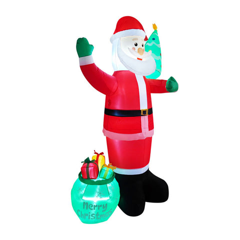 2.4m Christmas Inflatable Outdoor Decorations with LED Lights, IF540071