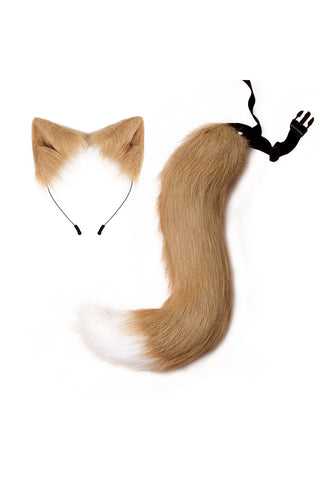 Halloween Cosplay Fox Tail and Ear Headband Set, JR0013