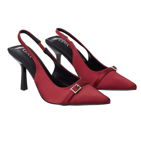 Slingback Pointed Closed Toe Heels Pumps Sandals, CS300170