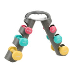 0.5/1/1.5KG Fitness Dumbbells Home Hand Weights Set with Storage Stand, SE270019