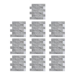 10 PCS Peel and Stick Marble Wall Tile Stickers, SW1117 (Ver.2)