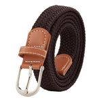Casual Elastic Braided Belt with D-shape Pin Buckle, DQ0043 (Ver.2)