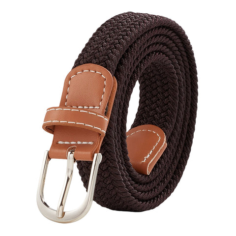 Casual Elastic Braided Belt with D-shape Pin Buckle, DQ0043 (Ver.2)