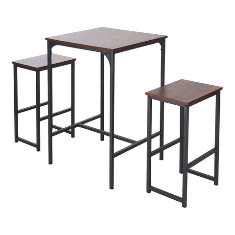 3-Piece Bar Table Set with Two Bar Stools, FD240132 (Ver.2)