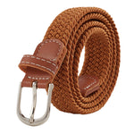 Casual Elastic Braided Belt with D-shape Pin Buckle, DQ0044 (Ver.2)