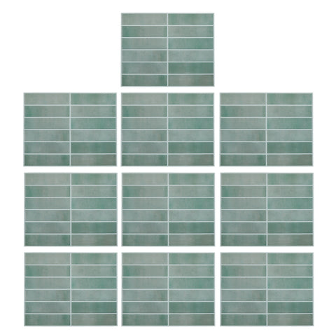10Pcs Self-Adhesive Wall Tile Stickers, HF070023 (Ver.2)