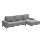 Livingandhome L-Shape 3-Seat Sleeper Sofa Couch, XY0729XY0730