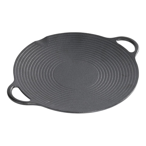 Pre-Seasoned Round Cast Iron Grill Pan, GK190040 (Ver.2)