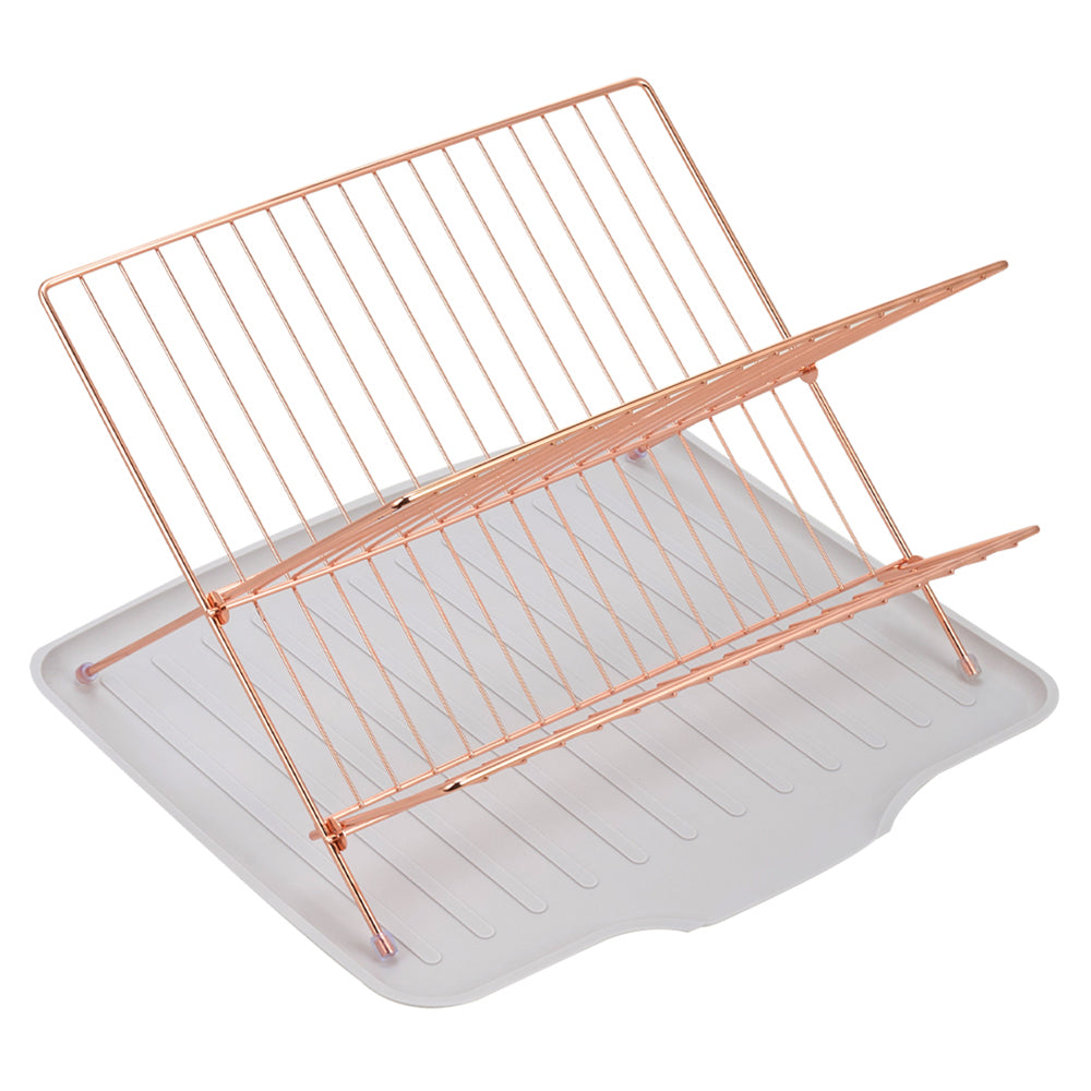 Ever Hot Drying Rack 2 Tier Foldable Countertop Dish Drying Rack with Drip Tray, HM320012 ...