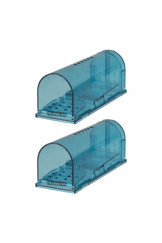 2 Pack Plastic Humane Mouse Trap Cages, YZ0065(Ver.2)