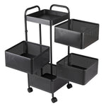 4-Tier Kitchen Storage Rack with Wheels, WM0010