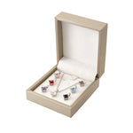 7 Colours Crystal Geometric Pendant Necklace, CA290085