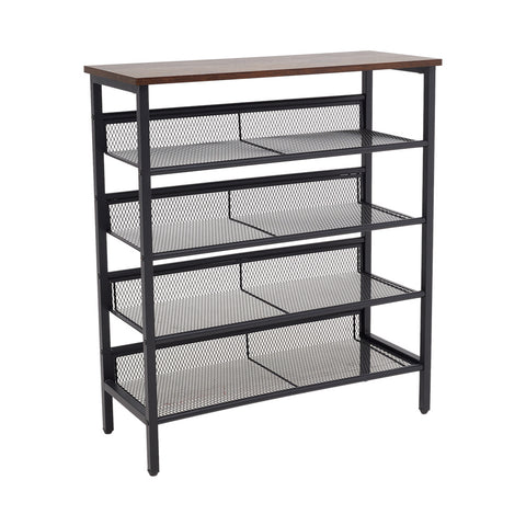H&O Direct 5-Tier Mesh Shelves Shoe Rack, XY0349