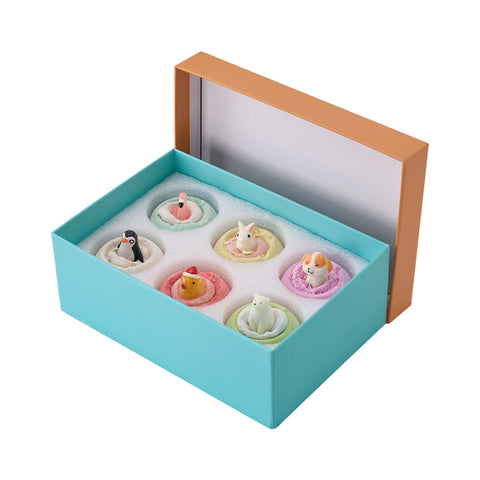 6pcs Fizzy Bubble Bath Bombs Set with Toys for Kids, BW540025