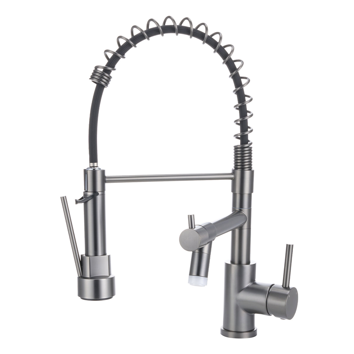 Dual Spout Swivel Kitchen Faucet with LED Light, DM1044 (Ver.2) – EVER ...