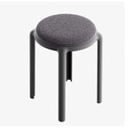 6 PCS Backless Small Space Stacking Stools with Cushions, XY0526