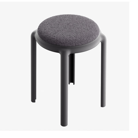 6 PCS Backless Small Space Stacking Stools with Cushions, XY0526