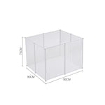 8 Panels Portable Clear Pet Playpen Fence for Outdoor and Indoor Use, CT0645 (Ver.2)