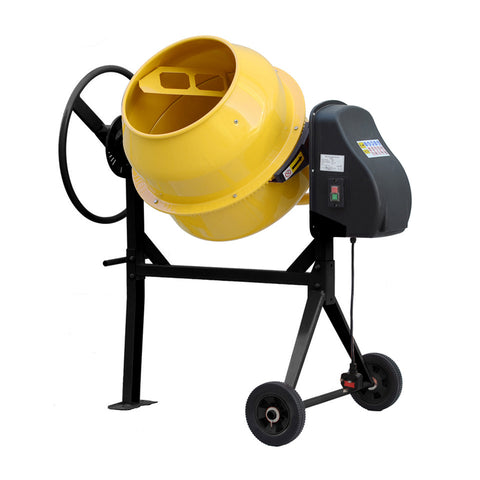 Livingandhome Electric Portable Cement Concrete Mixer with Wheels, PM1460