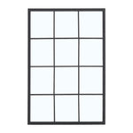 Classic Window Mirror Wall Accent Metal Framed Mirror, FI1276