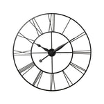 Runde Wanduhr aus Eisen mit römischen Ziffern Durchmesser 60 cm, HF070501 (DE)