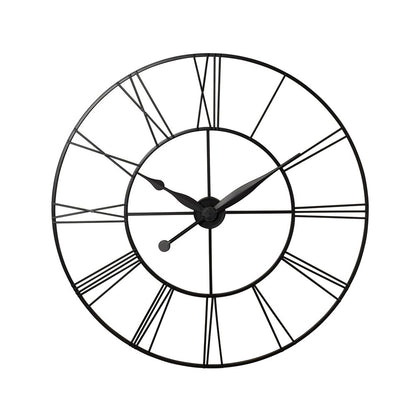 Runde Wanduhr aus Eisen mit römischen Ziffern Durchmesser 60 cm, HF070501 (DE)