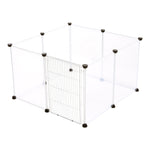 8 Panels Portable Clear Pet Playpen Fence with Door, CT0648 (Ver.2)