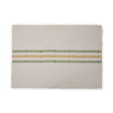 Cotton-Linen Look Tablecloth with Tassels, HF390253