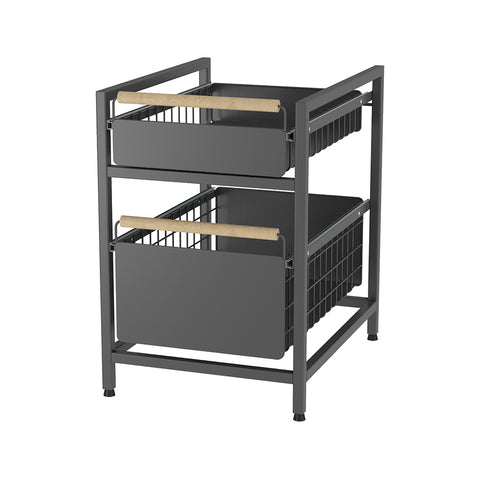 Two-Tier Kitchen Pull-Out Storage Organiser, HM320257 (Ver.2)