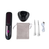 35W Cordless Three Adjustable Temperature Hair Straightener Brush with Charging Base, BH590033