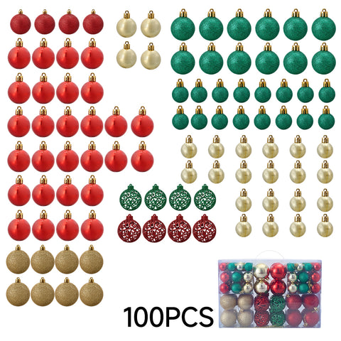 100-Piece Christmas Ornaments for Christmas Tree Decorations, IF320036