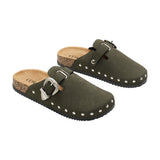 Closed-Toe Slip-On Mules with Adjustable Buckle, CS300541 (Ver.2)