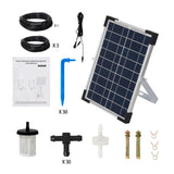 Solar-Powered Garden Automatic Watering System Drip Irrigation Kit, GT140153 (Ver.2)