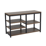 H&O Direct Multi-tiered Shoe Rack Bench in Walnut, XY0246
