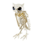 Spooky Owl Skeleton Figurine Bone Statue for Halloween Decor, IF540097