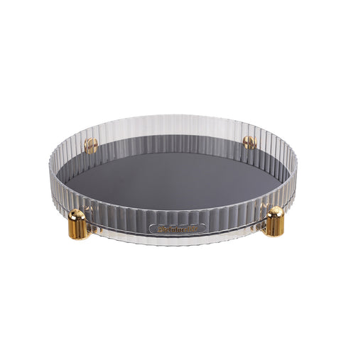 Livingandhome Round Rotating Plastic Storage Orgainzer for Spices Makeup, WM0038