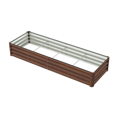 Rectangular Galvanized Steel Raised Garden Bed, GG190100 (Ver.2)