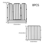8 Panels Metal Pet Playpen with a Door, PP390002