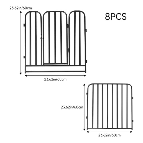 8 Panels Metal Pet Playpen with a Door, PP390002 (Ver.2)