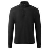 Casual Quarter-Zip Fleece Mock Neck Pullover Sweatshirt, CC291327