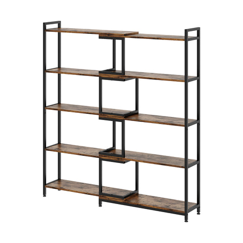 Industrial Open Bookshelf Display Rack for Living Room, FL280068