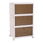 Lifeideas 3-layer Thicken Foldable Shoe Storage Box with Wheels, SW0779