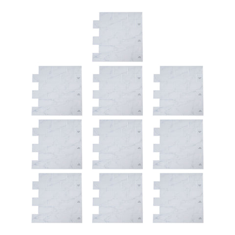 10 PCS Peel and Stick Marble Wall Tile Stickers, SW1115