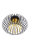 Metal Lantern Shape E27 1-Light Ceiling Light, FI1121