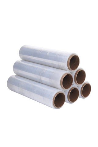 6 Rolls Clear Pallet Wraps 40cm x 150m, AI1385