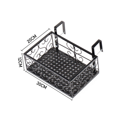 Hanging Railing Planter Flower Pot Holder, SC1328 (Ver.2)