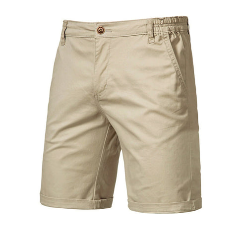 Casual Cotton Straight Fit Chino Shorts, CC290355